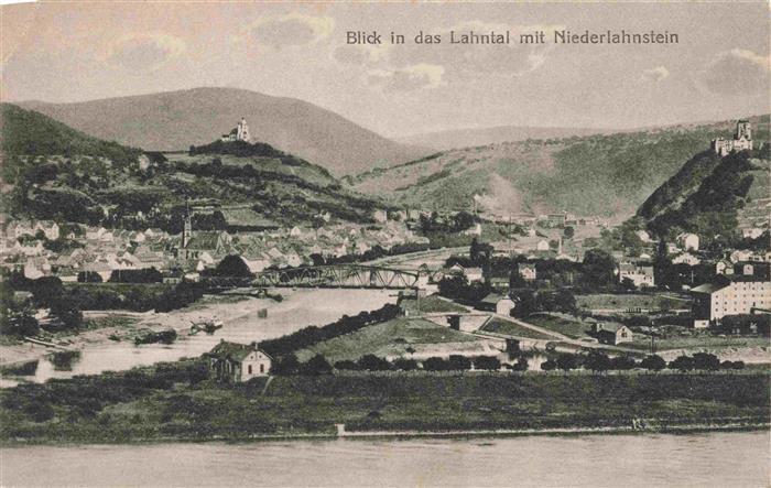 Niederlahnstein Lahnstein Blick ins Lahntal Feldpost