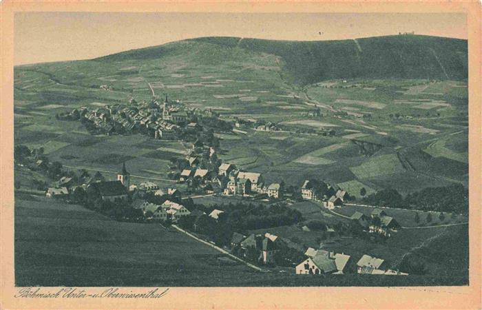Oberwiesenthal Erzgebirge Panorama mit Fichtelberg