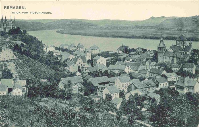 REMAGEN Rheinland-Pfalz Blick vom Victoriaberg