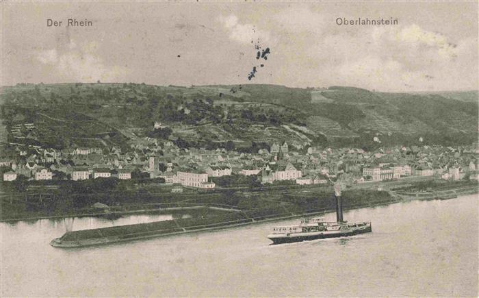 Oberlahnstein Lahnstein Rheinpartie Panorama Feldpost