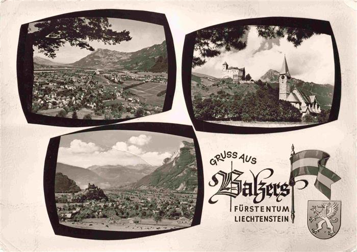 Balzers Liechtenstein FL Panorama Schloss