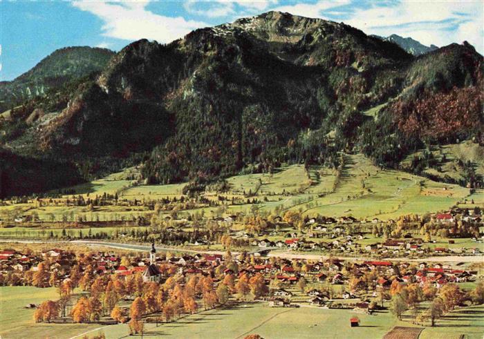 Lenggries Panorama Blick gegen Brauneck Bayerische Alpen
