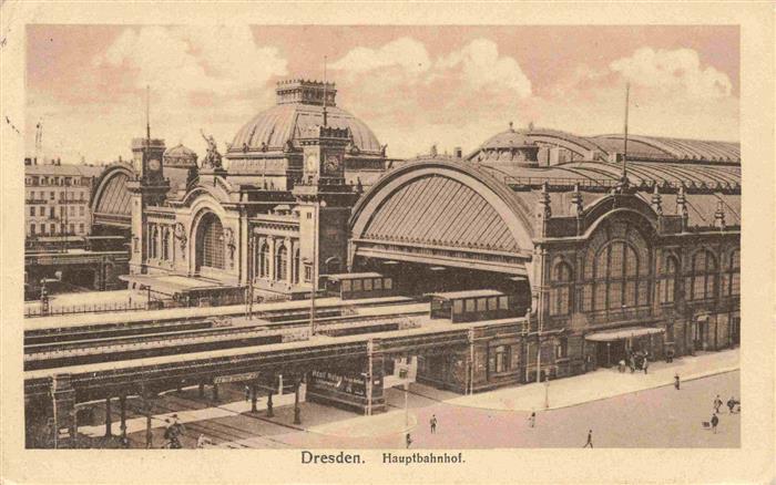 DRESDEN Elbe Hauptbahnhof Feldpost