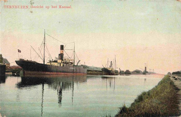 Terneuzen Ter Neuzen Zeeland NL Gezicht op het Kanaal