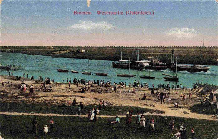 BREMEN  CITY Weserpartie Osterdeich