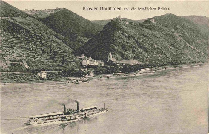 Bornhofen Kamp Rhein und die feindlichen Brueder