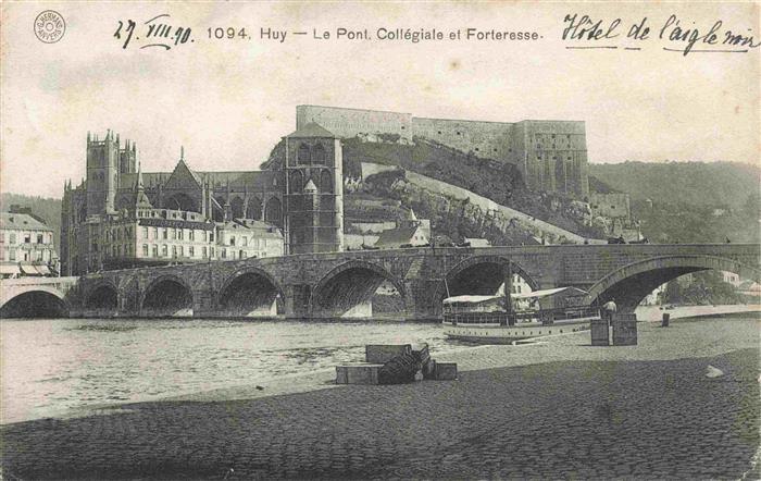 Huy Belgie Le Pont Collegiale et Forteresse