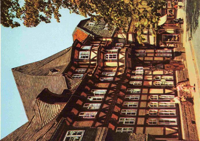 GOSLAR Harz Niedersachsen Altes Fachwerkhaus in der Marktstrasse