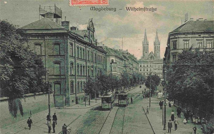 Strassenbahn Tramway-- Magdeburg Wilhelmstrasse