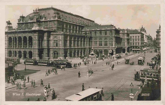 Strassenbahn Tramway-- Wien I. Staatsoper