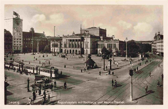 Strassenbahn Tramway-- Leipzig Augustusplatz Theater