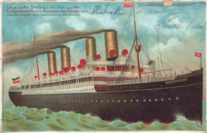 Dampfer Oceanliner Schnelldampfer Deutschland