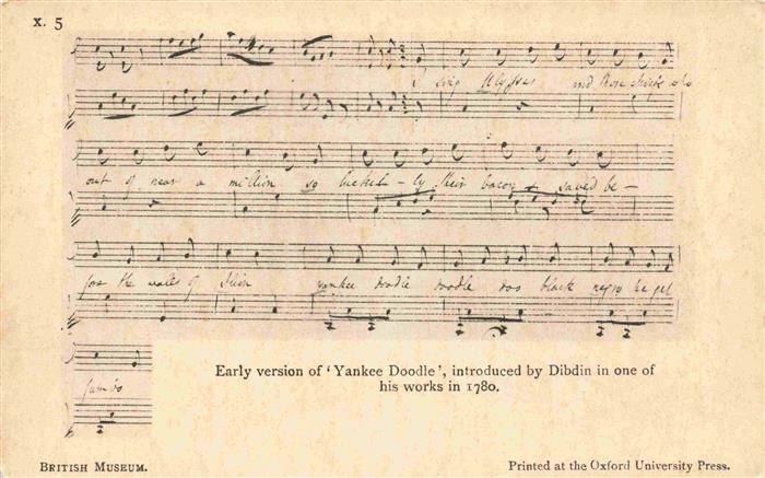 Komponist Composer Compositeur Compositor Compositore-- Early version of Yankee