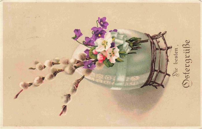 Ostern Easter Paques Pasqua Veilchen Ei Blumen