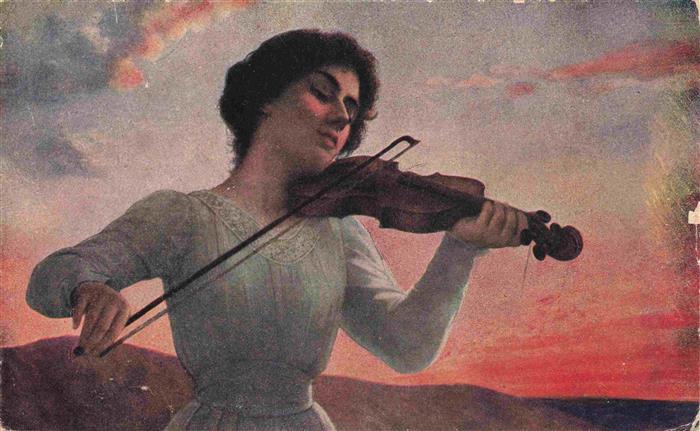 Savini A. Kuenstlerkarte Veser Prelude du soir