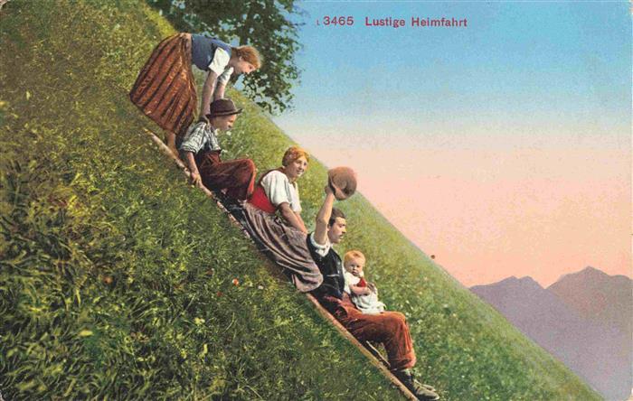 Verlag Photoglob Zuerich Nr. 3465 Lustige Heimfahrt