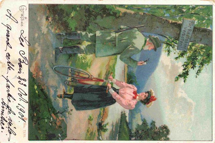 Gruss aus Nr.7179 Frau Fahrad Waldjaeger