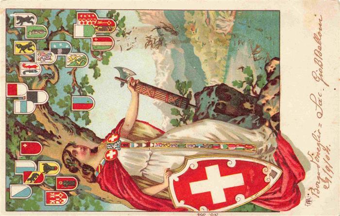 Helvetia Schweiz Flagen