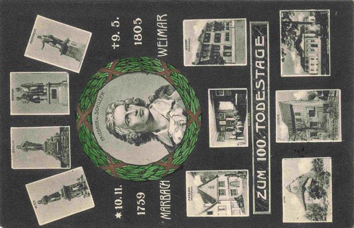 Schiller Friedrich 100 Todestag Marbach Weimar