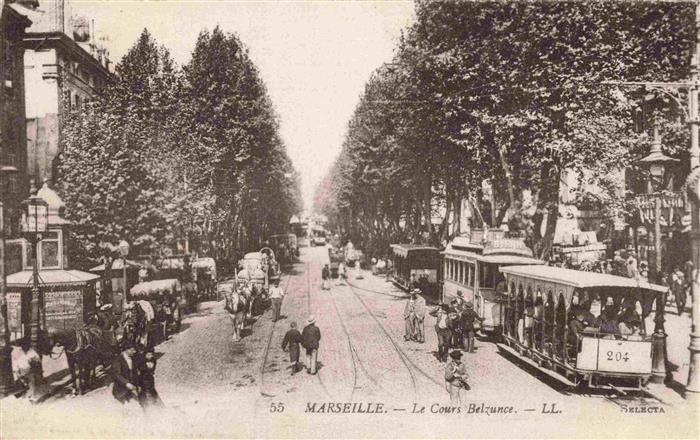 Strassenbahn Tramway-- Marseille Cours Belzunce