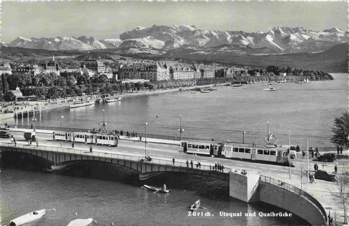 Strassenbahn Tramway-- Zuerich Utoqual Quaibruecke