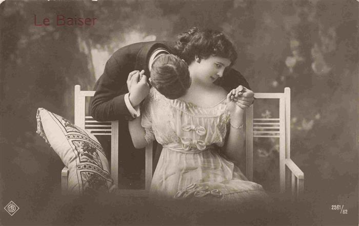 Foto PC Paris Nr. 2961/62 Le Baiser Mann Frau