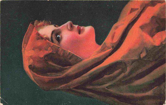 Hunger Wilhelm Kuenstlerkarte Frau