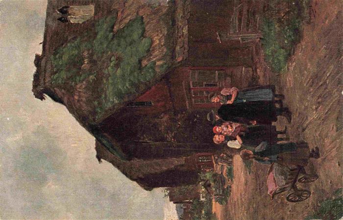HASEMANN Wilhelm (1850-1913) Schwarzwaldkuenstler Nr.5 In der Dorfgasse