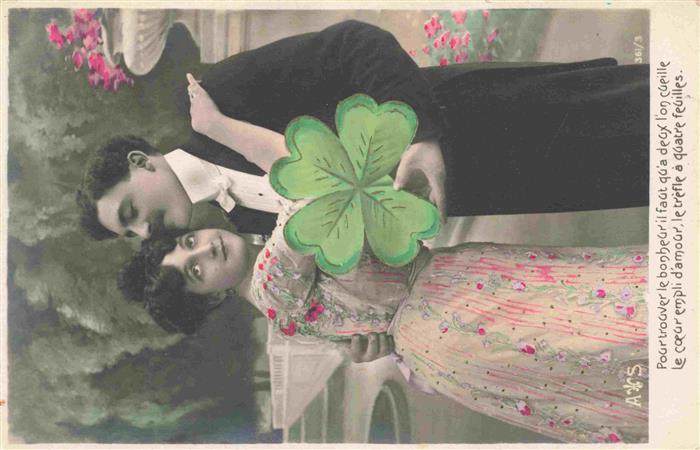 Kleeblatt Cloverleaf Trebol Trefle AS Nr. 361-3 Frau Mann