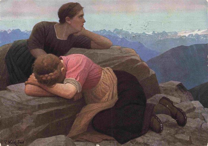 Walch Thomas Imst Suedtirol Kuenstlerkarte Verlorene Heimat Sued Tirol