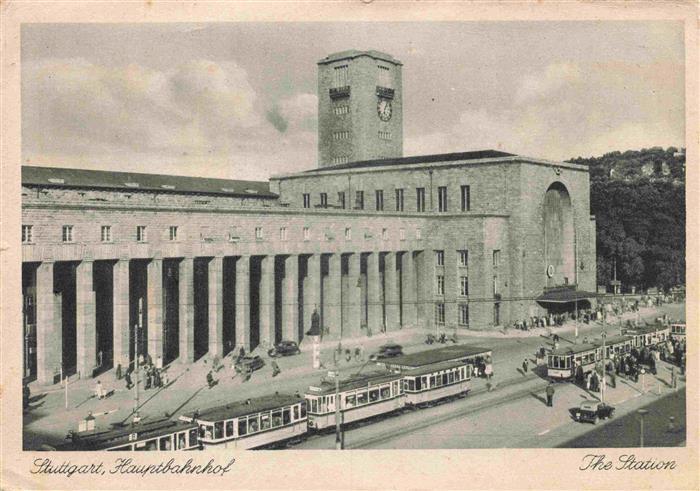 Strassenbahn Tramway-- Stuttgart Hauptbahnhof Stadion