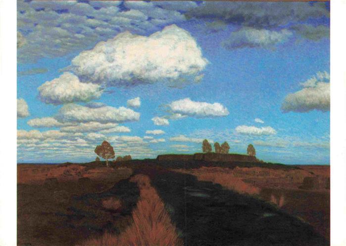 Overbeck Fritz Kuenstlerkarte Im Moor