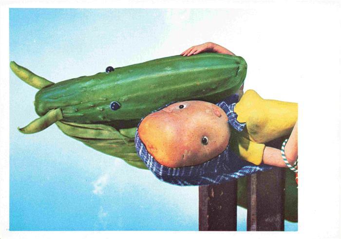 Vermenschlicht Gurke Pferd Kartoffel Frau