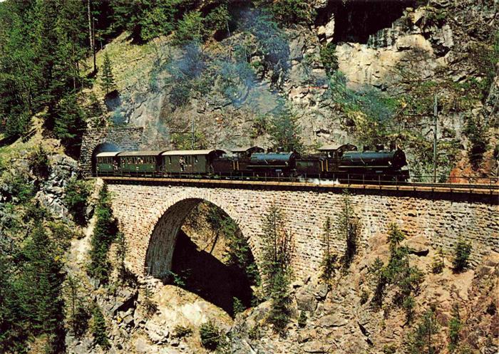Eisenbahn Railway Chemin de Fer Albulabahn Dampf Extrazug Stugl Stuls