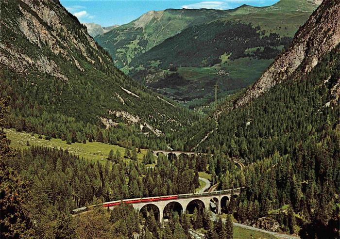 Eisenbahn Railway Chemin de Fer Albulabahn Berguen Preda RhB