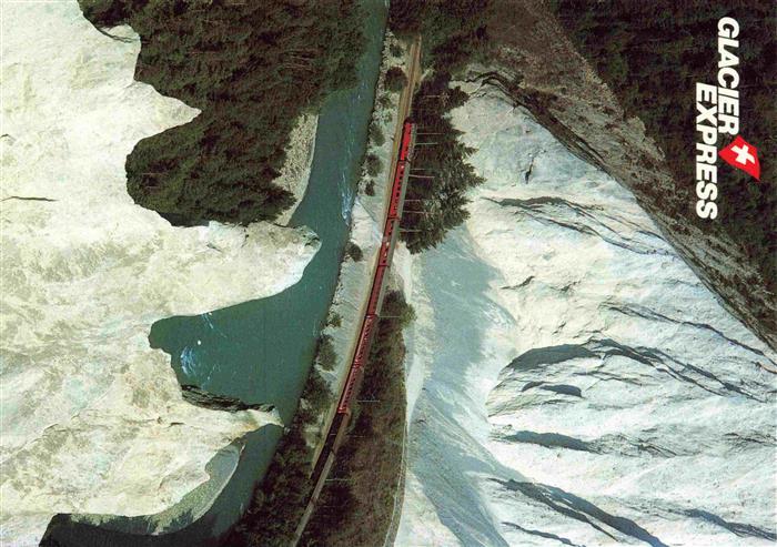 Eisenbahn Railway Chemin de Fer Glacier Express St Moritz Davos Chur Brig