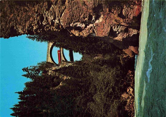 Eisenbahn Railway Chemin de Fer Solisbruecken Schynschlucht Thusis