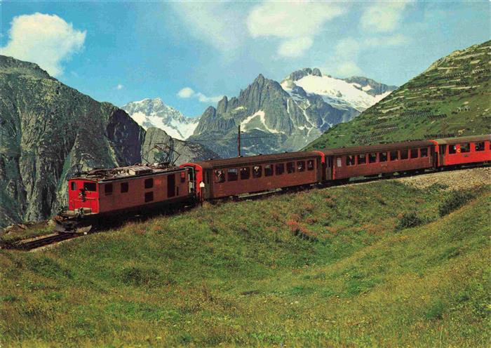 Eisenbahn Railway Chemin de Fer Furka Oberalp Bahn Glacier Express