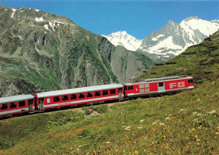 Eisenbahn Railway Chemin de Fer Furka Oberalp Bahn Sustenhorn