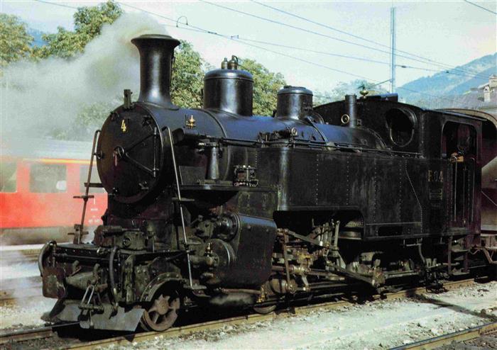 Lokomotive Eisenbahn Railway Furka Oberalp Bahn Meterspurine Zahnrad Dampplokomo