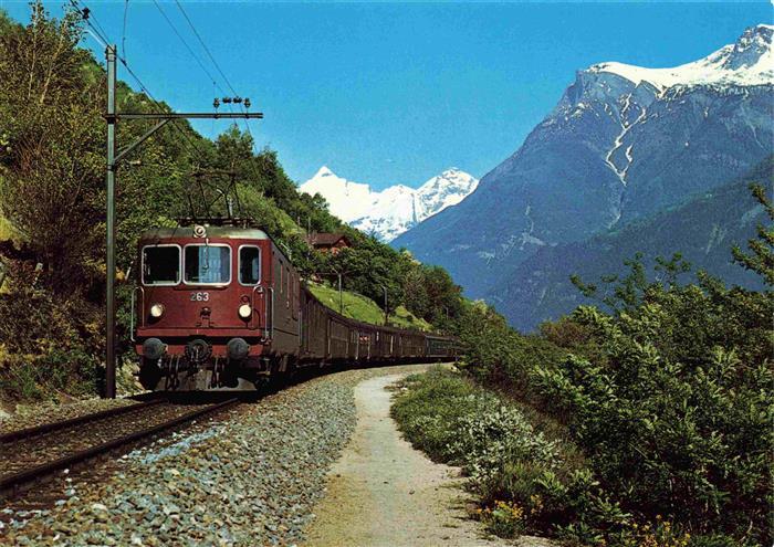 Eisenbahn Railway Chemin de Fer Loetschbergbahn BLS