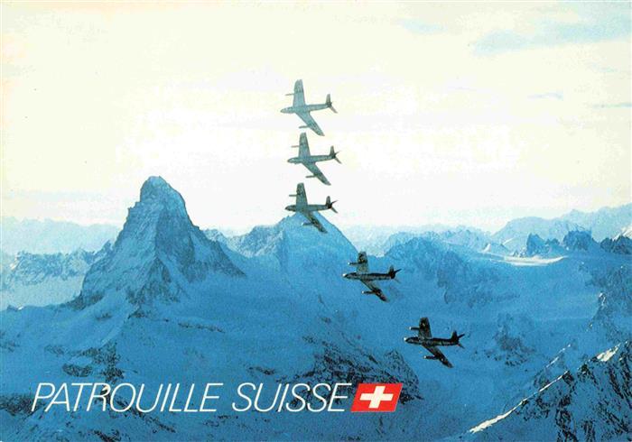Flugzeuge Militaria Patrouille Suisse Matterhorn