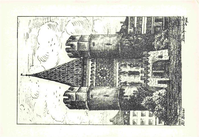 Dorsch Hans Kuenstlerkarte Alt Basel Das Spalentor