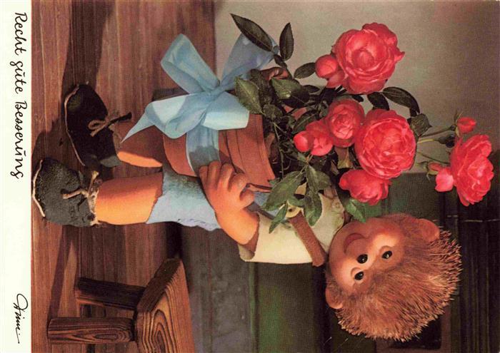 Mecki Nr. 4412 Gute Beserung Roseentopf