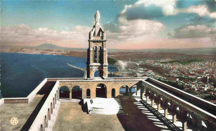 Oran Algerie La Basilique de Santa-Cruz Meerblick