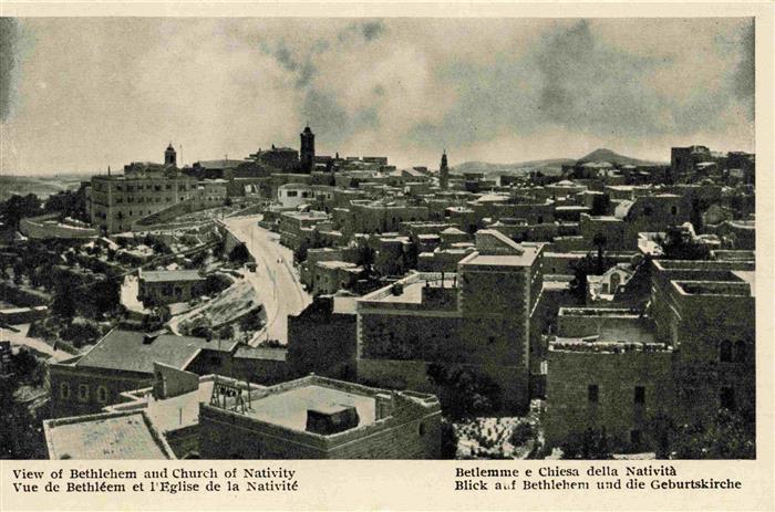 Bethlehem  Yerushalayim Israel General view and Church of Nativity