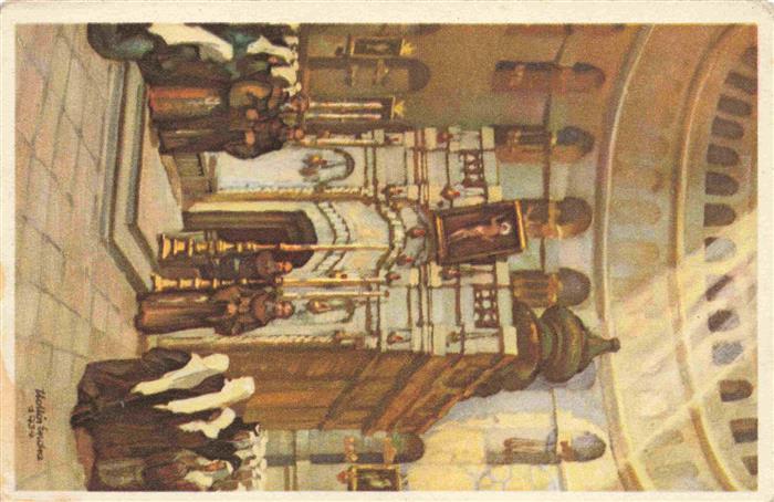 Jerusalem  Yerushalayim Israel Holy Tomb Heiliges Grab Kuenstlerkarte