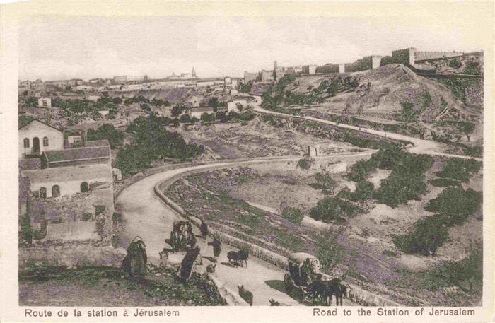 Jerusalem  Yerushalayim Israel Road to the Station of Jerusalem