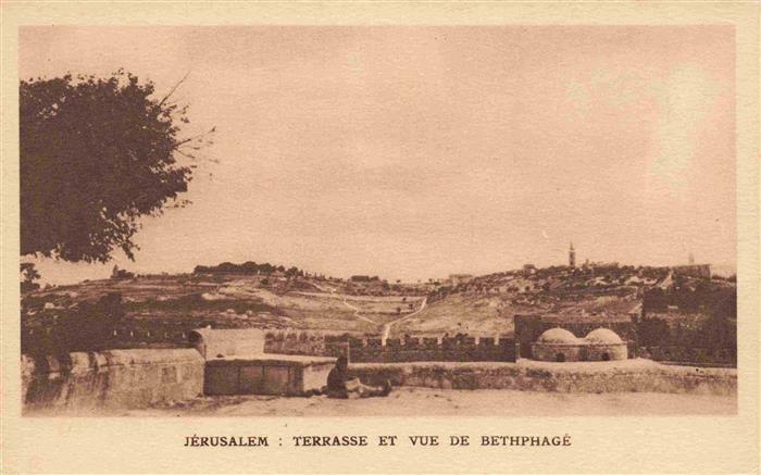 Jerusalem  Yerushalayim Israel Terrasse et vue de Bethphagé