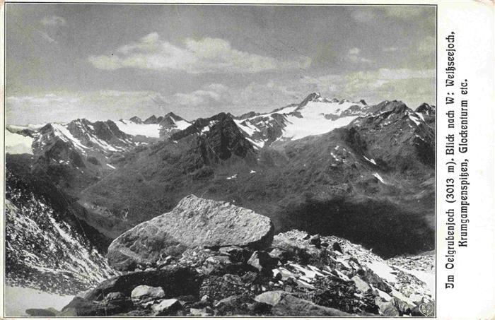 St Leonhard Pitztal Tirol AT Gebirgspanorama Oelgrubenjoch Blick nach Weissseejo